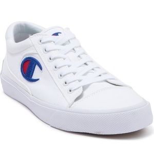 - Champion White  Canvas Low Top Sneakers